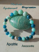Bracelet en Amazonite & Apatite