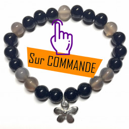 Bracelet en Agate & Onyx