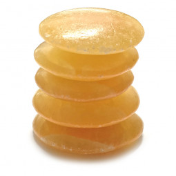 Galet Chakra de Calcite Orange