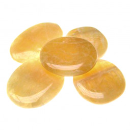 Galet Chakra de Calcite Orange