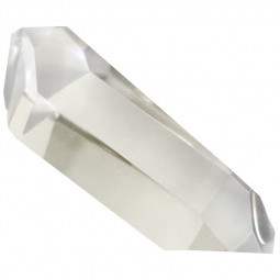 Pointe Biterminée en Cristal de Roche