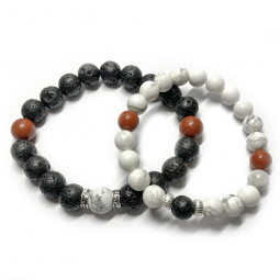 Bracelets Couple 2 Pierres