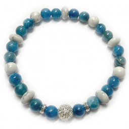 Bracelet Apatite & Howlite