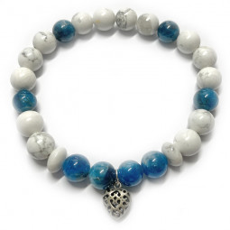 Bracelet Apatite & Howlite