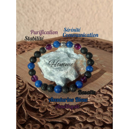 Bracelet 3 Pierres Vibrations Cristallines