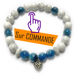 Bracelet Apatite & Howlite