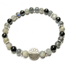 Bracelet en Labradorite & Shungite