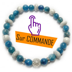 Bracelet Apatite & Howlite