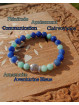 Bracelet en Amazonite & Aventurine Bleue