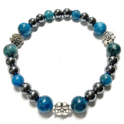 Bracelet Apatite & Hématite