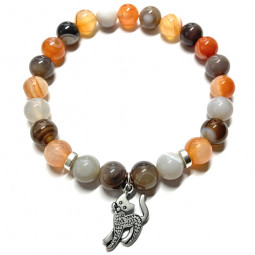 Bracelet en Agate & Cornaline