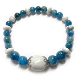 Bracelet Apatite & Howlite