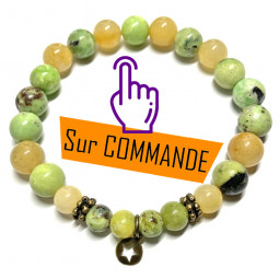 Bracelet en Jade & Chrysoprase