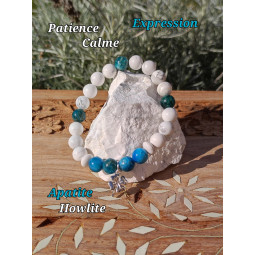 Bracelet Apatite & Howlite