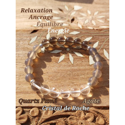 Bracelet Boules 3 Pierres