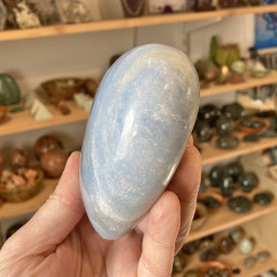 Coeur en Calcite Bleue