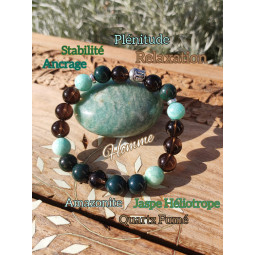 Bracelet Boules 3 Pierres