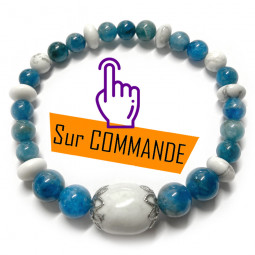 Bracelet Apatite & Howlite