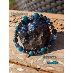 Bracelet Apatite & Hématite