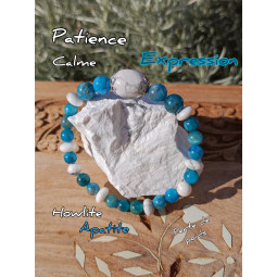 Bracelet Apatite & Howlite