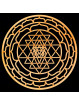 Symbole Sri Yantra en Bois