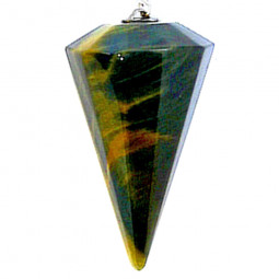 Pendule en Oeil de Faucon de forme Conique