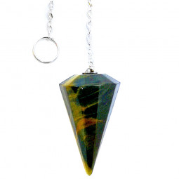 Pendule en Oeil de Faucon de forme Conique