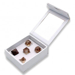 Solides de Platon en Quartz Fumé Vibrations Cristallines