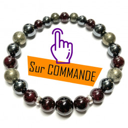 Bracelet  Boules 3 Pierres