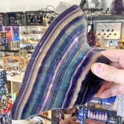 Plaque de Fluorite Multicolore - 815 Grammes