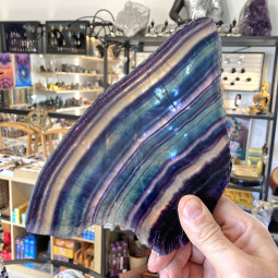 Plaque de Fluorite Multicolore - 815 Grammes