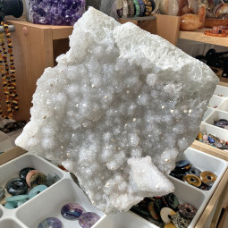 Druse de Quartz et Calcédoine Vibrations Cristallines