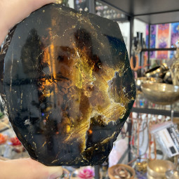 Tranche de Tourmaline Jaune (Liddicoatite)
