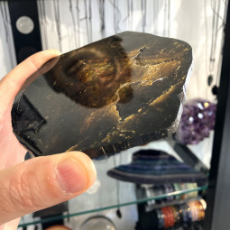Tranche de Tourmaline Jaune (Liddicoatite)