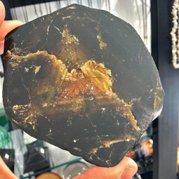 Tranche de Tourmaline Jaune (Liddicoatite)