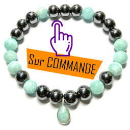 Bracelet Amazonite & Hématite