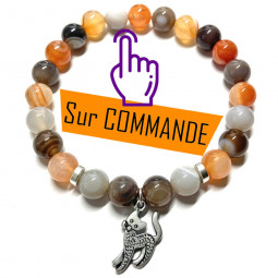 Bracelet en Agate & Cornaline