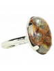 Bague Argent & Agate Crazy Lace Ovale