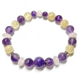 Bracelet Boules 3 Pierres