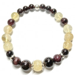 Bracelet Grenat & Citrine