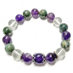 Bracelet Boules 3 Pierres