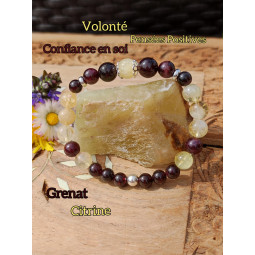 Bracelet Grenat & Citrine