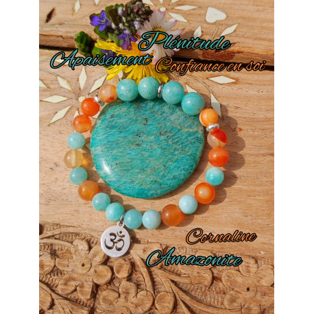 Bracelet Amazonite & Cornaline