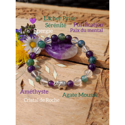 Bracelet Boules 3 Pierres