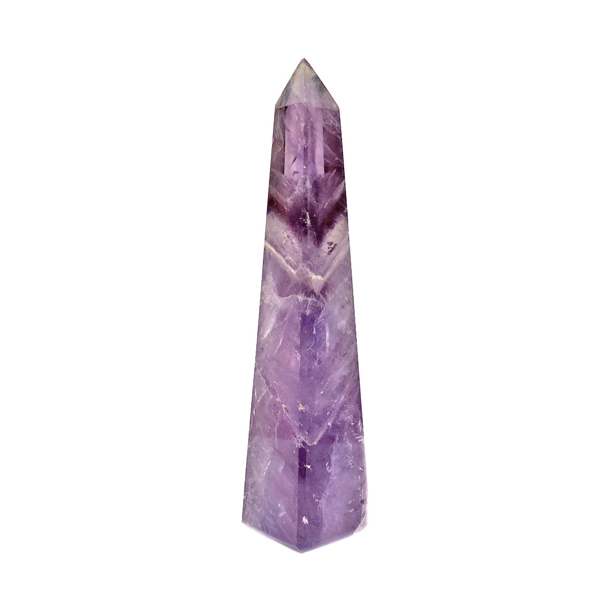 Obélisque en Améthyste Vibrations Cristallines