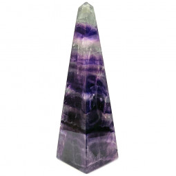 Obélisque en Fluorite Vibrations Cristallines