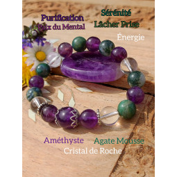 Bracelet Boules 3 Pierres