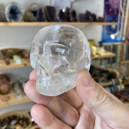 Crâne en Cristal de Roche Vibrations Cristallines