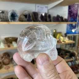 Crâne en Cristal de Roche Vibrations Cristallines