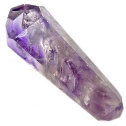 Pointe Biterminée en Améthyste Vibrations Cristallines